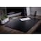 Dacasso Black Leather 34" x 24" Arched Desk Mat without Side-Rails PR-1022 - alternate 4